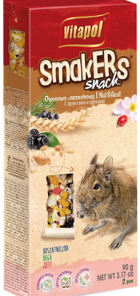 Vitapol Kolby Smakers Snack owocowo-orzechowe dla koszatniczki op. 2szt. WYPRZEDAŻ