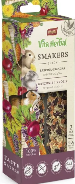 Vitapol Vita Herbal Kolby Smakers Babcina Grządka dla gryzoni i królików op. 2szt.