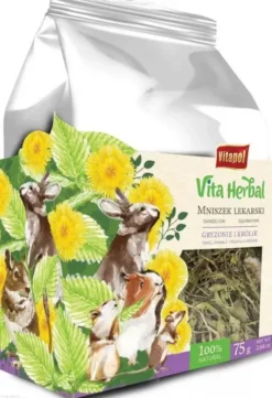 Vitapol Vita Herbal Mniszek lekarski dla gryzoni i królika op. 75g WYPRZEDAŻ