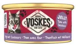 Voskes Original Jelly Tuna with Seabass Mokra Karma dla kota op. 85g Pakiet 24szt.