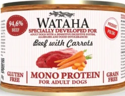 Wataha Mono Adult Beef&Carrots Mokra Karma dla psa op. 185g Pakiet 12szt.