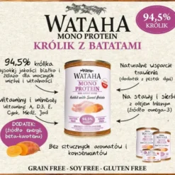 Wataha Mono Adult Rabbit&Sweet Potato Mokra Karma dla psa op. 400g Pakiet 12szt.