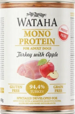 Wataha Mono Adult Turkey&Apple Mokra Karma dla psa op. 400g