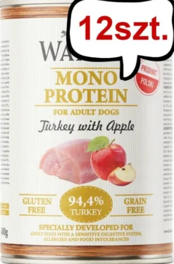 Wataha Mono Adult Turkey&Apple Mokra Karma dla psa op. 400g Pakiet 12szt.