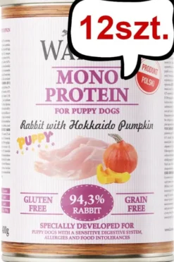 Wataha Mono Puppy Rabbit&Hokkaido Pumpkin Mokra Karma dla szczeniaka op. 400g Pakiet 12szt.