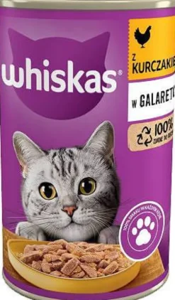 Whiskas Adult Kurczak w galaretce Mokra Karma dla kota op. 400g