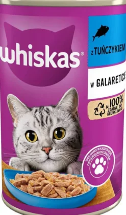 Whiskas Adult Tuńczyk w galaretce Mokra Karma dla kota op. 400g