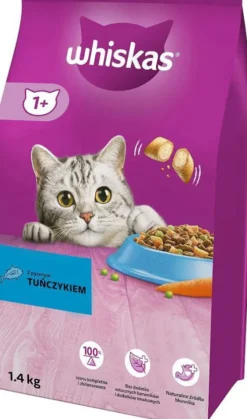 Whiskas Adult z Tuńczykiem Sucha Karma dla kota op. 1.4kg