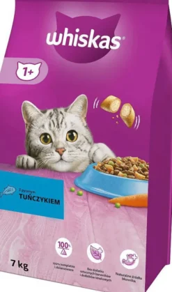 Whiskas Adult z Tuńczykiem Sucha Karma dla kota op. 7kg