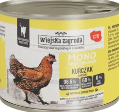 Wiejska Zagroda Adult Monoproteinowa Kurczak Mokra Karma dla kota op. 200g