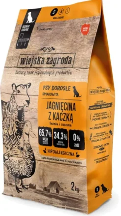 Wiejska Zagroda Adult Small Jagnięcina z kaczką Sucha Karma dla psa op. 2kg