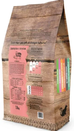 Wiejska Zagroda Jagnięcina z krylem Sucha Karma dla kota op. 1.6kg
