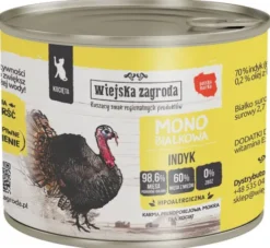 Wiejska Zagroda Kitten Monobiałkowa Indyk Mokra Karma dla kociąt op. 200g