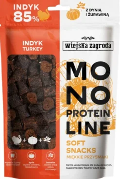 Wiejska Zagroda Monoprotein Soft Snacks Przysmaki z Indykiem dla psa op. 115g
