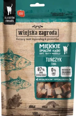 Wiejska Zagroda Przysmaki Miękkie Kąski Tuńczyk dla kota op. 100g