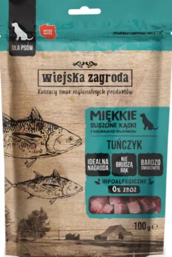 Wiejska Zagroda Przysmaki Suszone Kąski Tuńczyk dla psa op. 100g