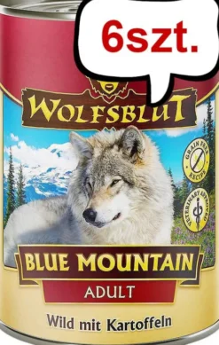 Wolfsblut Adult Blue Mountain Mokra Karma dla psa op. 395g Pakiet 6szt.