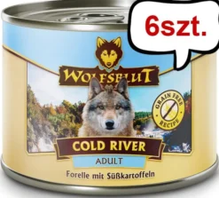 Wolfsblut Adult Cold River Mokra Karma dla psa op. 200g Pakiet 6szt. WYPRZEDAŻ