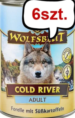 Wolfsblut Adult Cold River Mokra Karma dla psa op. 395g Pakiet 6szt.