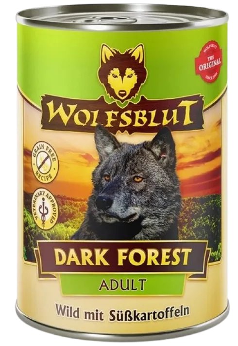 Wolfsblut Adult Dark Forest Mokra Karma dla psa op. 395g Pakiet 6szt. WYPRZEDAŻ