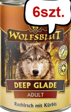 Wolfsblut Adult Deep Glade Mokra Karma dla psa op. 395g Pakiet 6szt.