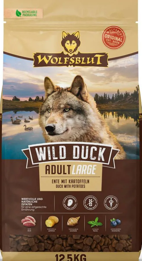 Wolfsblut Adult Large Wild Duck Sucha Karma dla psa op. 12.5kg