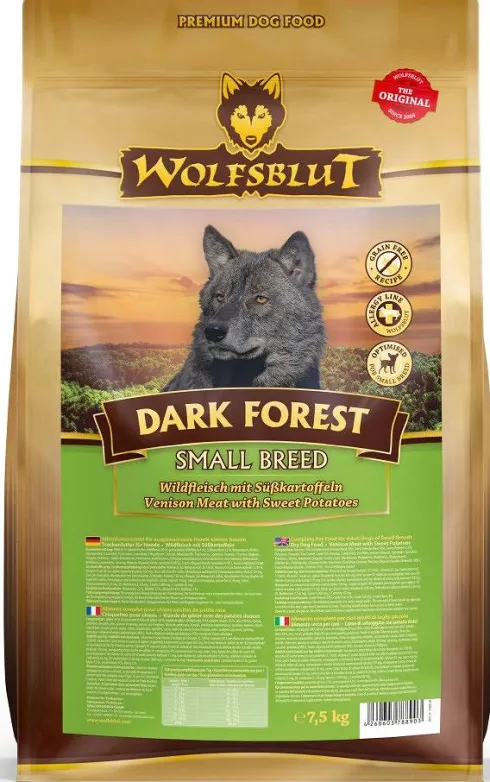 Wolfsblut Adult Small Dark Forest Sucha Karma dla psa op. 7.5g WYPRZEDAŻ
