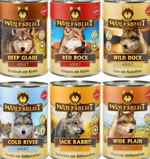 Wolfsblut Pakiet degustacyjny Mokra Karma dla psa op. 6x395g