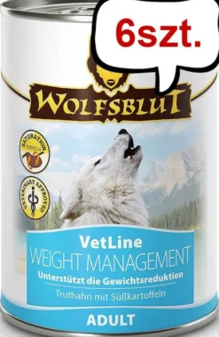 Wolfsblut VetLine Weight Management Mokra Karma dla psa op. 395g Pakiet 6szt.