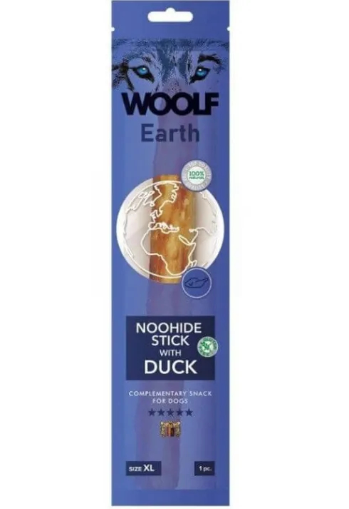 Woolf Earth Przysmak Noohide Stick z kaczką dla psa rozm.XL op. 85g