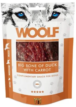 Woolf Przysmak Big Bone of Duck with Carrot dla psa op. 100g