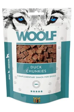 Woolf Przysmak Duck Chunkies dla psa op. 100g