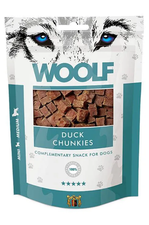 Woolf Przysmak Duck Chunkies dla psa op. 100g