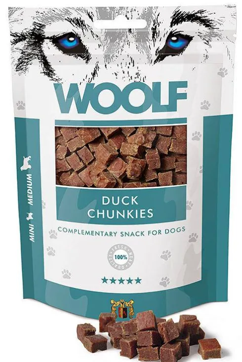 Woolf Przysmak Duck Chunkies dla psa op. 100g
