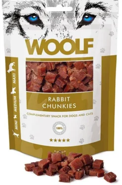 Woolf Przysmak Rabbit Chunkies dla psa i kota op. 100g