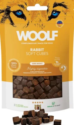 Woolf Przysmak Rabbit Soft Cubes dla psa op. 100g