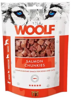 Woolf Przysmak Salmon Chunkies dla psa i kota op. 100g