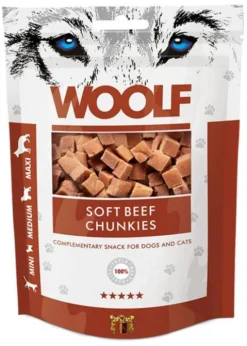 Woolf Przysmak Soft Beef Chunkies dla psa op. 100g