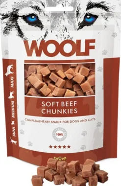 Woolf Przysmak Soft Beef Chunkies dla psa op. 100g