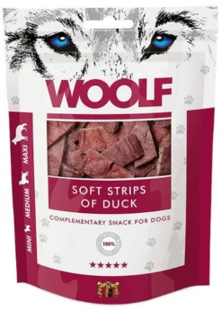 Woolf Przysmak Soft Strips of Duck dla psa op. 100g