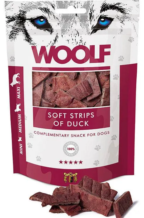 Woolf Przysmak Soft Strips of Duck dla psa op. 100g