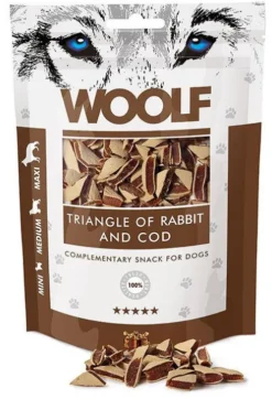 Woolf Przysmak Triangle of Rabbit and Cod dla psa op. 100g