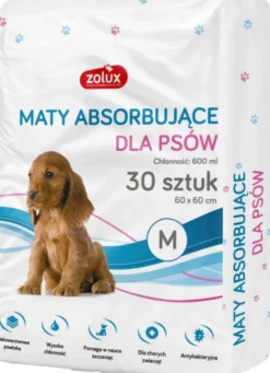 Zolux Maty absorbujące dla psa rozm. 60x60cm op. 30szt. nr kat. 477003