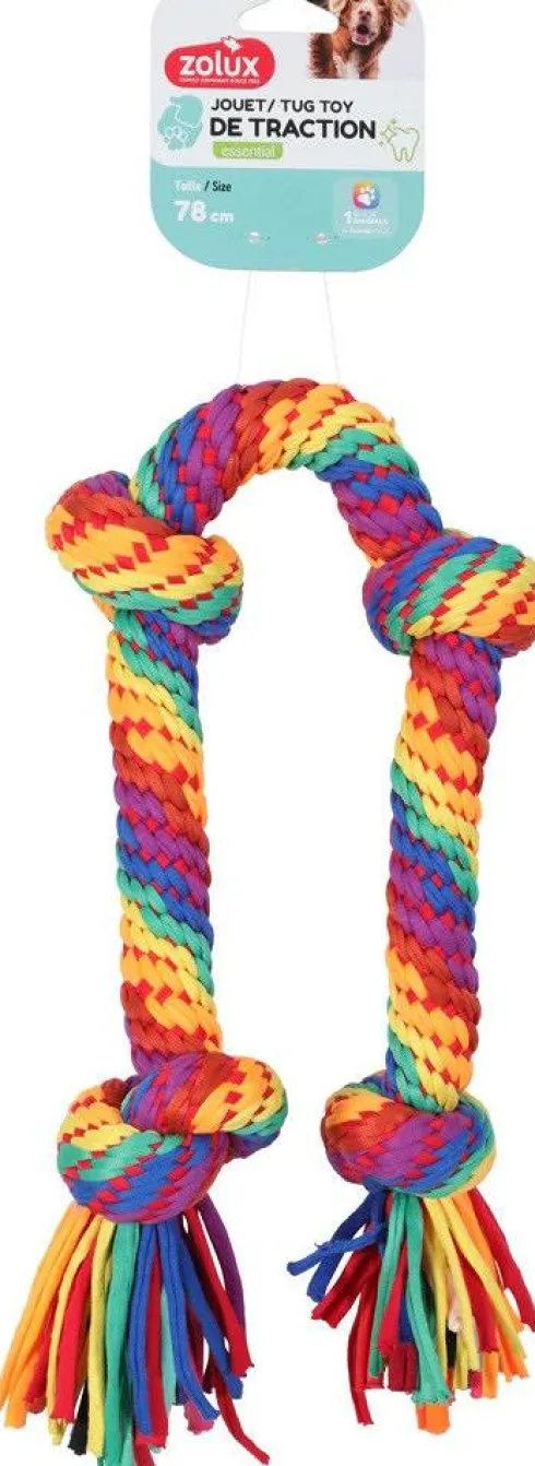 Zolux RAINBOW Sznur-Szarpak dla psa rozm. 78cm nr kat. 480738