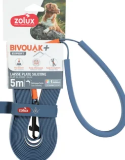 Zolux Smycz Bivouak Silikonowa dla psa dł. 5m kolor niebieski